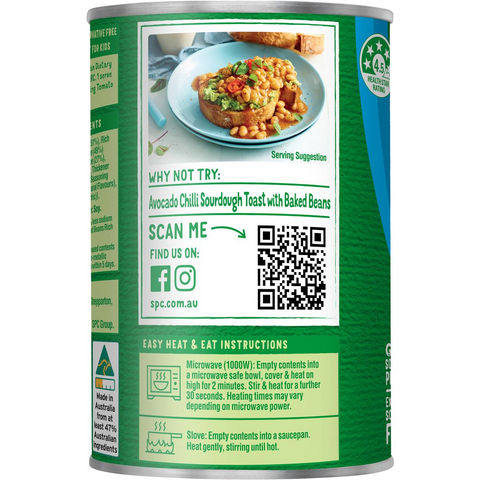 Spc Baked Beans Rich Tomato Salt Reduced 425g