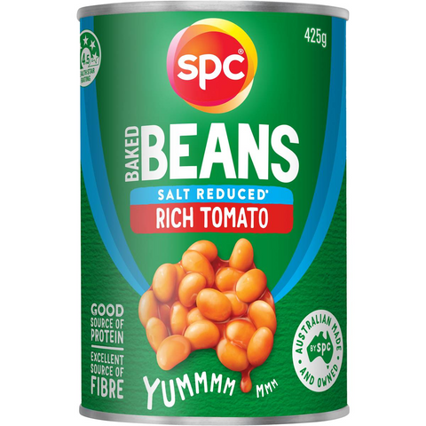 Spc Baked Beans Rich Tomato Salt Reduced 425g