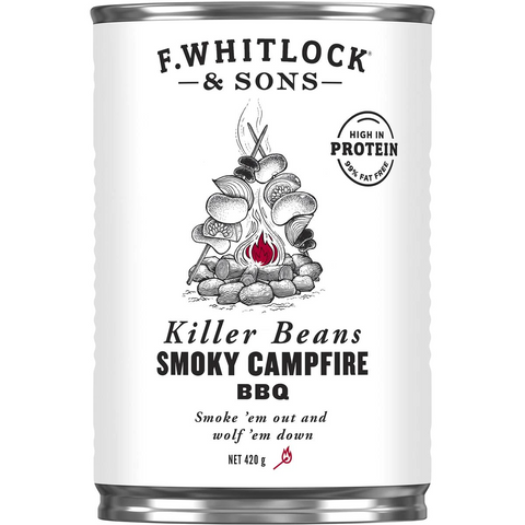 F. Whitlock & Sons Killer Baked Beans Smokey Campfire Bbq 420g