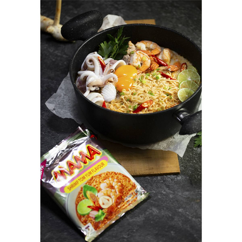 Mama Shrimp (tom Yum) Instant Noodles 90g X5 Pack