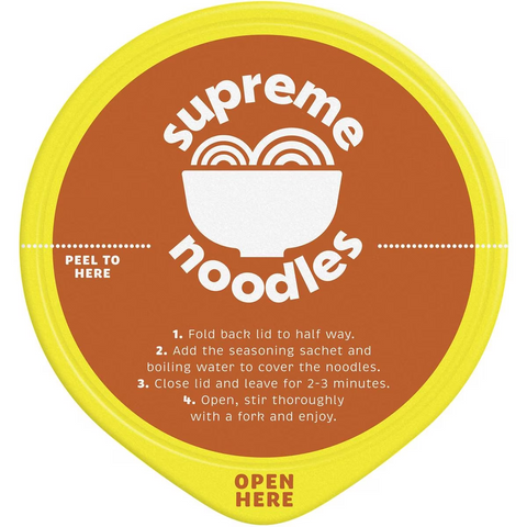 Supreme Noodles Cup Beef Flavour 70g