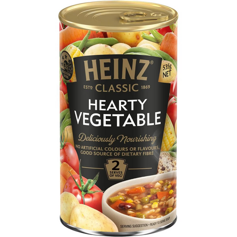 Heinz Classic Hearty Vegetable Soup Canned Ready Meals 535g