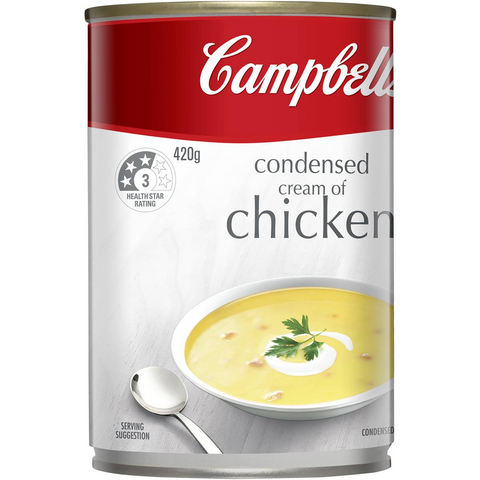 Campbell's Condensed Soup Cream Of Chicken 420g