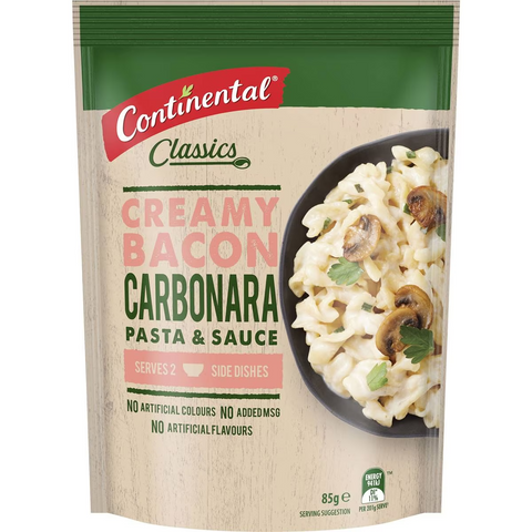 Continental Classics Pasta & Sauce Creamy Bacon Carbonara 85g