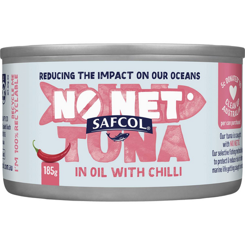 Safcol No Nets Tuna In Chilli Oil 185g