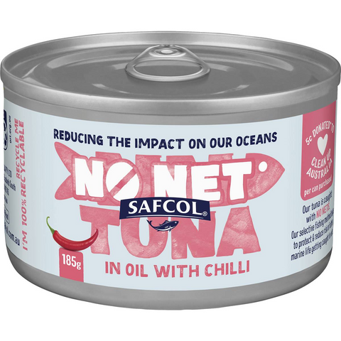 Safcol No Nets Tuna In Chilli Oil 185g