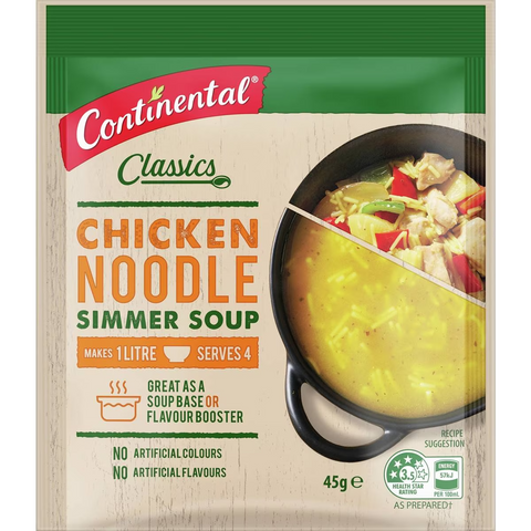 Continental Classics Simmer Soup Chicken Noodle 45g