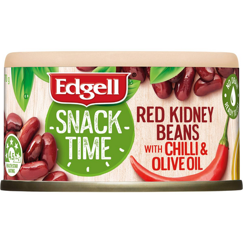 Edgell Snack Time Red Kidney Beans Salad Topper With Chilli 70g