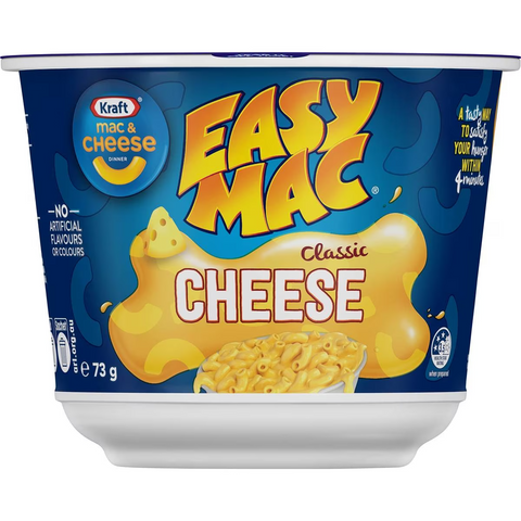 Kraft Easy Mac & Cheese Macaroni Pasta Classic Cheese Bowl 73g