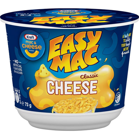 Kraft Easy Mac & Cheese Macaroni Pasta Classic Cheese Bowl 73g