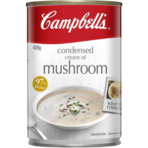 Campbell's Condensed Soup Cream Of Mushroom 420g