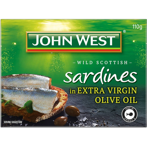 John West Wild Brisling Sardines In Extra Virgin Olive Oil 110g