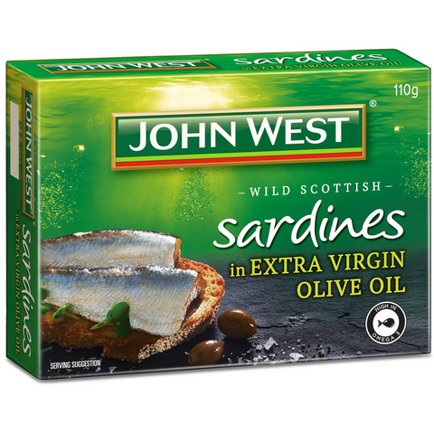 John West Wild Brisling Sardines In Extra Virgin Olive Oil 110g