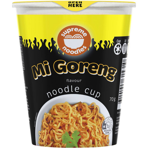 Supreme Noodles Mi Goreng Noodle Cup 70g