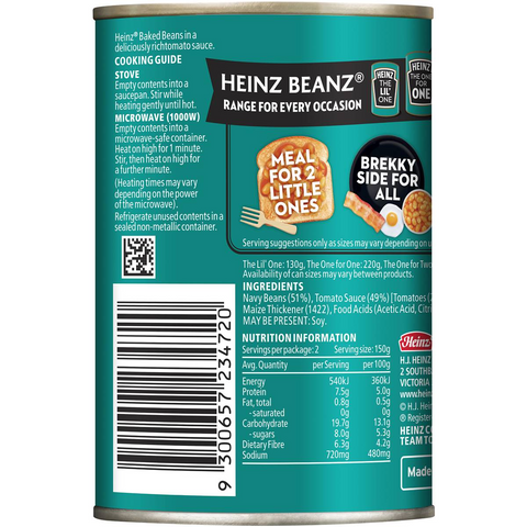 Heinz Baked Beans English Recipe Tinned Beans Breakfast 300g