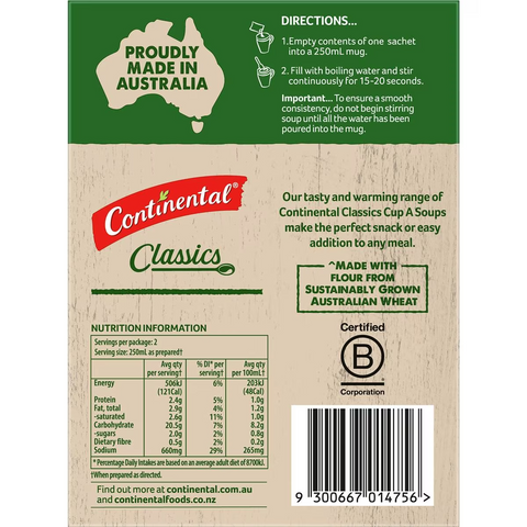 Continental Classics Cup A Soup Chicken With Lots Of Noodles 60g