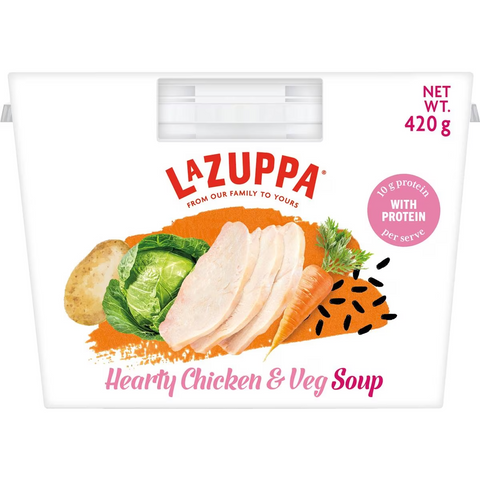 La Zuppa Microwave Soup Chicken Veg & Wholegrain 420g