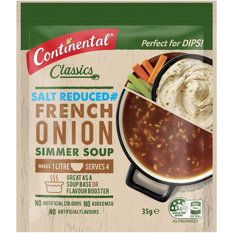 Continental French Onion Salt Reduced Simmer Soup 35g