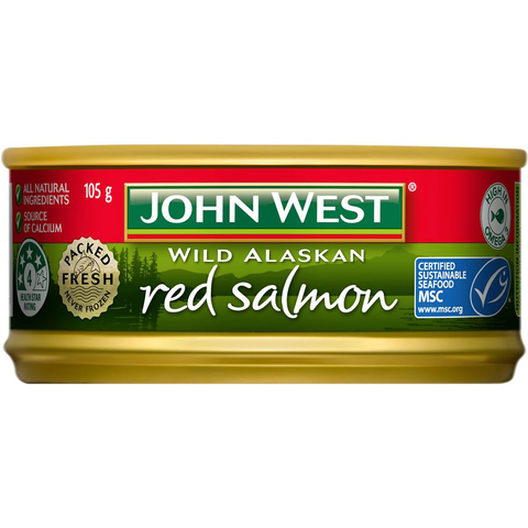 John West Fresh Packed Wild Alaskan Red Salmon 105g