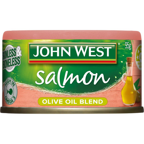 John West Skinless & Boneless Salmon In Olive Oil 95g