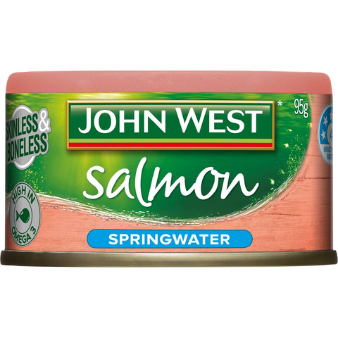 John West Skinless & Boneless Salmon In Springwater 95g