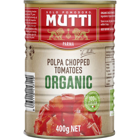 Mutti Polpa Chopped Tomatoes Organic 400g