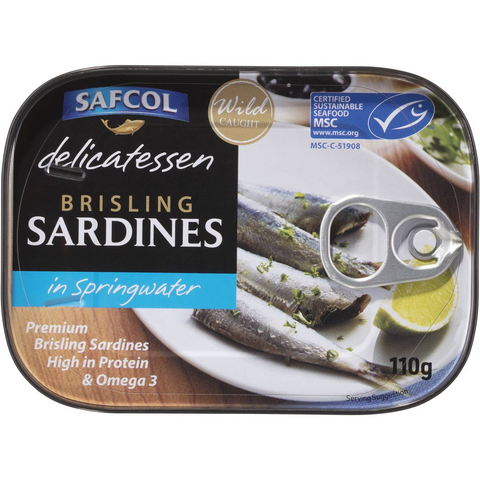 Safcol Sardines In Springwater 110g