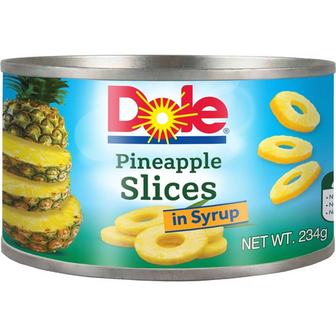 Dole Pineapple Slices In Syrup 234g