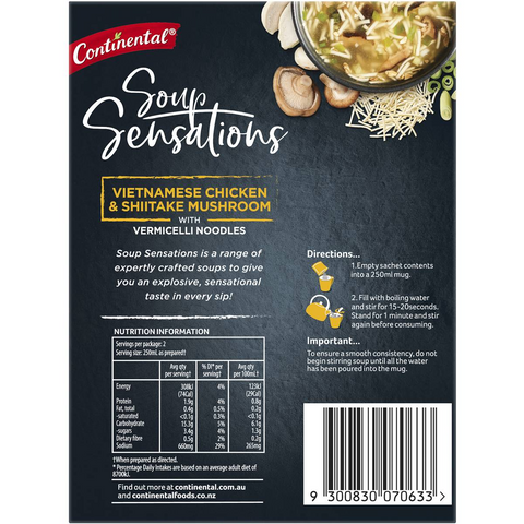 Continental Soup Sensations Vietnamese Chicken & Shiitake Mushroom 40g