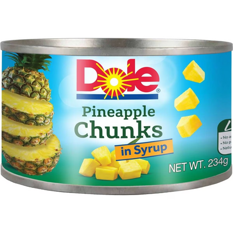 Dole Pineapple Chunks In Syrup 234g