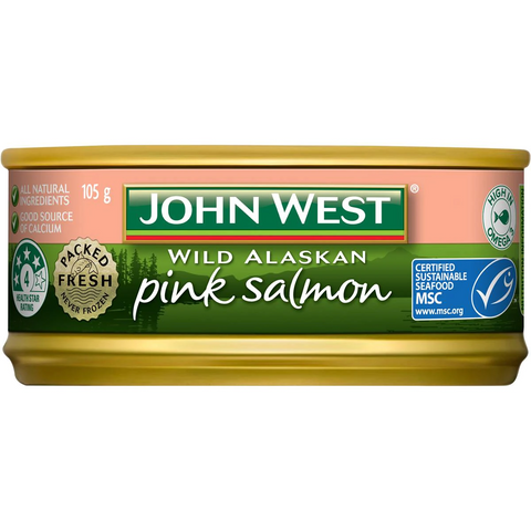 John West Fresh Packed Wild Alaskan Pink Salmon 105g