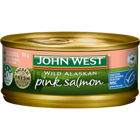 John West Fresh Packed Wild Alaskan Pink Salmon 105g