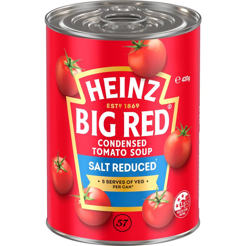 Heinz Big Red Salt Reduced Condensed Tomato Soup 420g