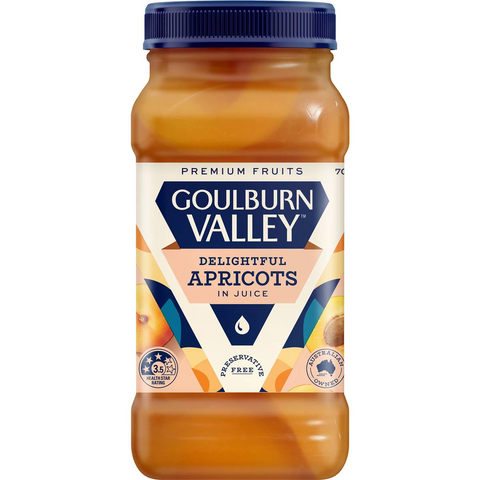 Goulburn Valley Apricot Halves In Juice 700g