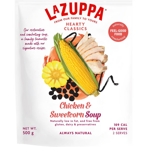 La Zuppa Soup Pouch Chicken & Sweetcorn 500g