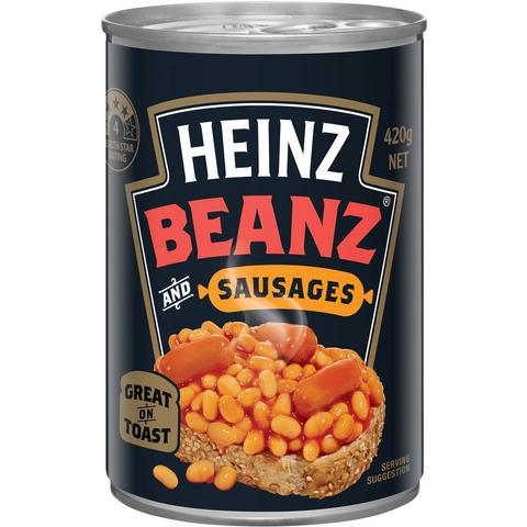 Heinz Beanz Baked Beans And Sausages 420g