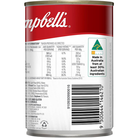 Campbell's Condensed Soup Split Pea & Ham 420g