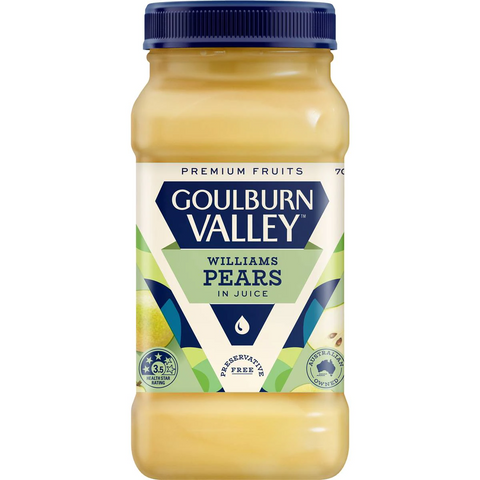 Goulburn Valley Pears In Juice 700g