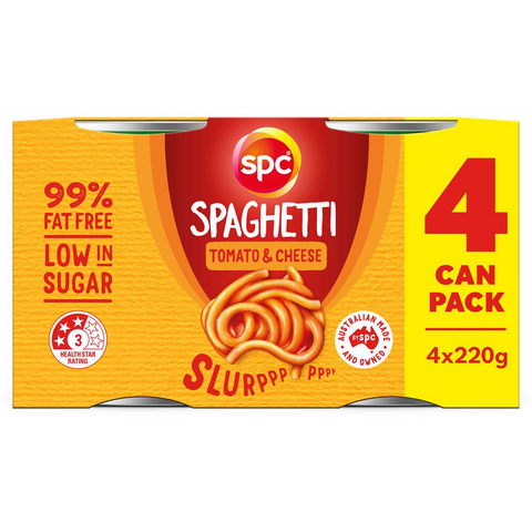 Spc Spaghetti Tomato & Cheese Sauce 220g X 4 Pack