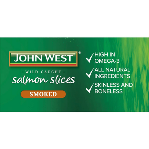 John West Wild Caught Salmon Slices Naturally Smoked 125g