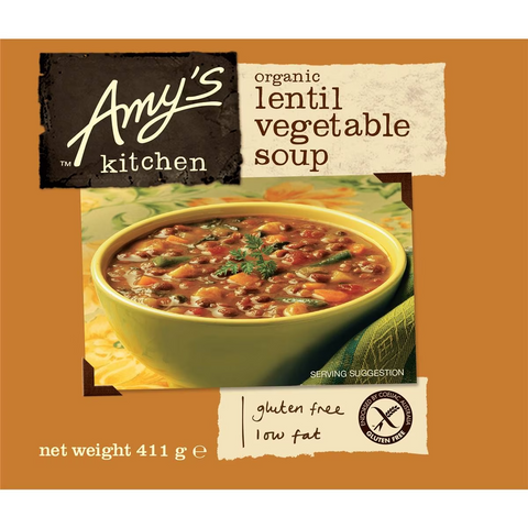 Amy's Kitchen Canned Soup Organic Lentil & Vegetable 411g