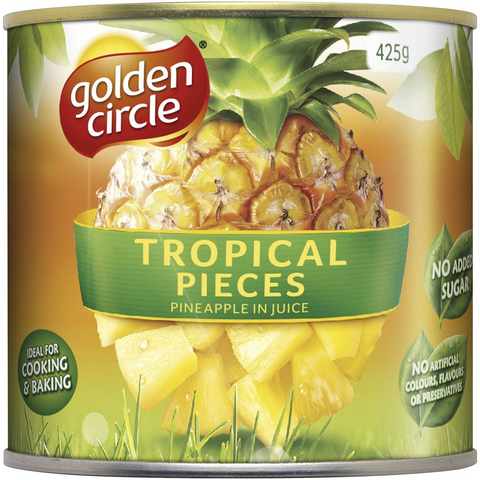 Golden Circle Tropical Pineapple Pieces Canned Tinned Fruit Can Tin 425g