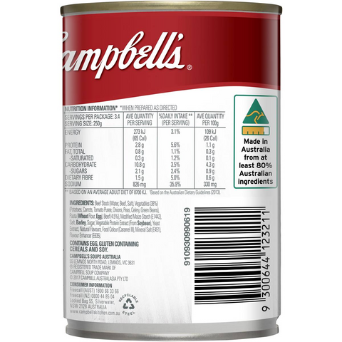 Campbell's Condensed Soup Vegetable & Beef 420g