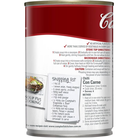 Campbell's Condensed Soup Vegetable & Beef 420g