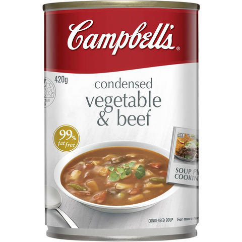 Campbell's Condensed Soup Vegetable & Beef 420g