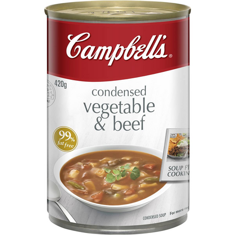 Campbell's Condensed Soup Vegetable & Beef 420g