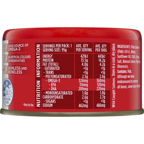 Safcol Salmon Mild Red Chilli 95g