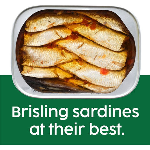 John West Wild Brisling Sardines With Lemon Garlic & Chilli 110g