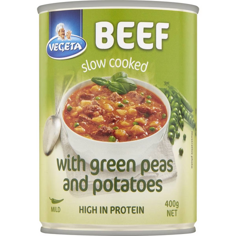 Vegeta Beef Slow Cooked With Green Peas & Potatoes 400g