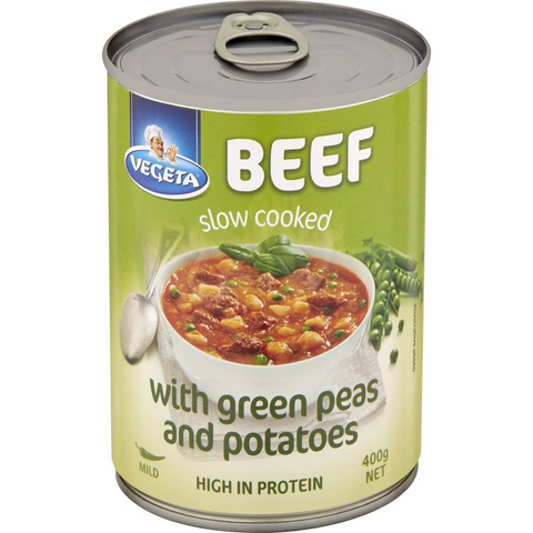 Vegeta Beef Slow Cooked With Green Peas & Potatoes 400g